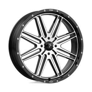 MSA Offroad Wheels – M38 BRUTE – Black – 24″x7″ 10mm – Summer Wheels – M38-024737